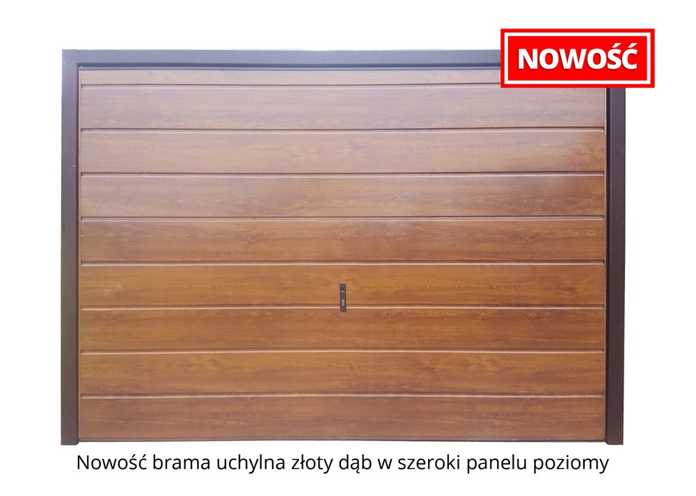 Brama uchylna szeroki panel